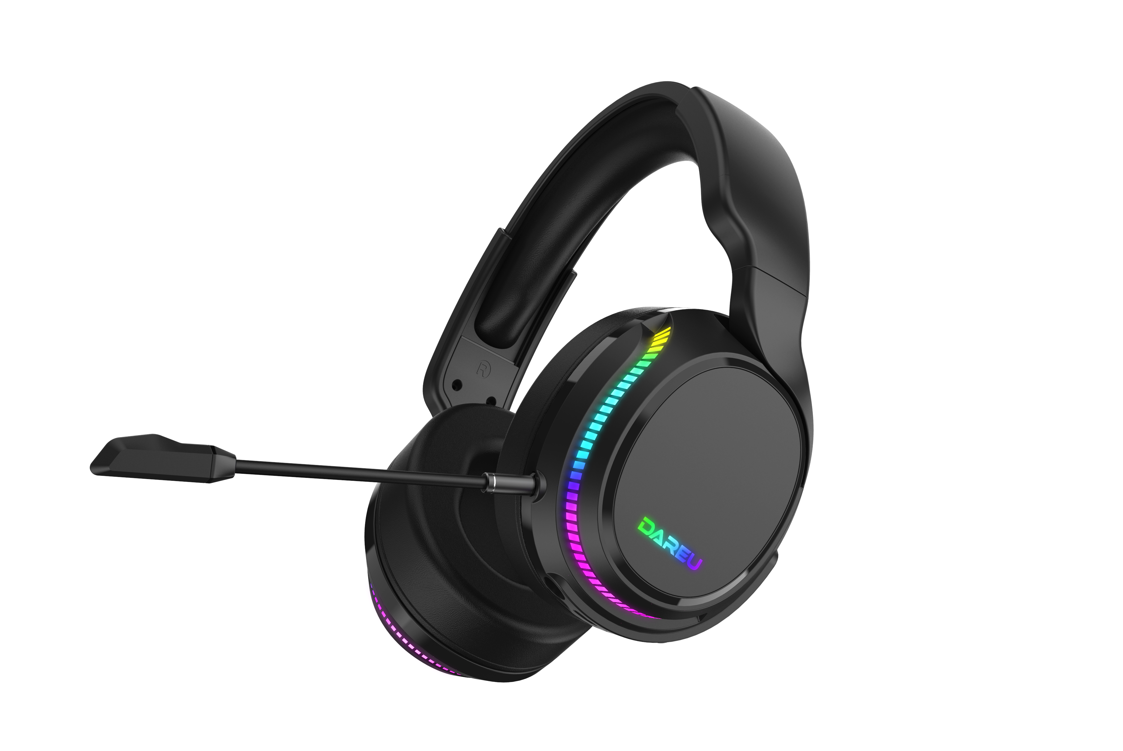 TH648G Lossless Wireless 5.8G rotatable RGB gaming headset for PC and smartphone
