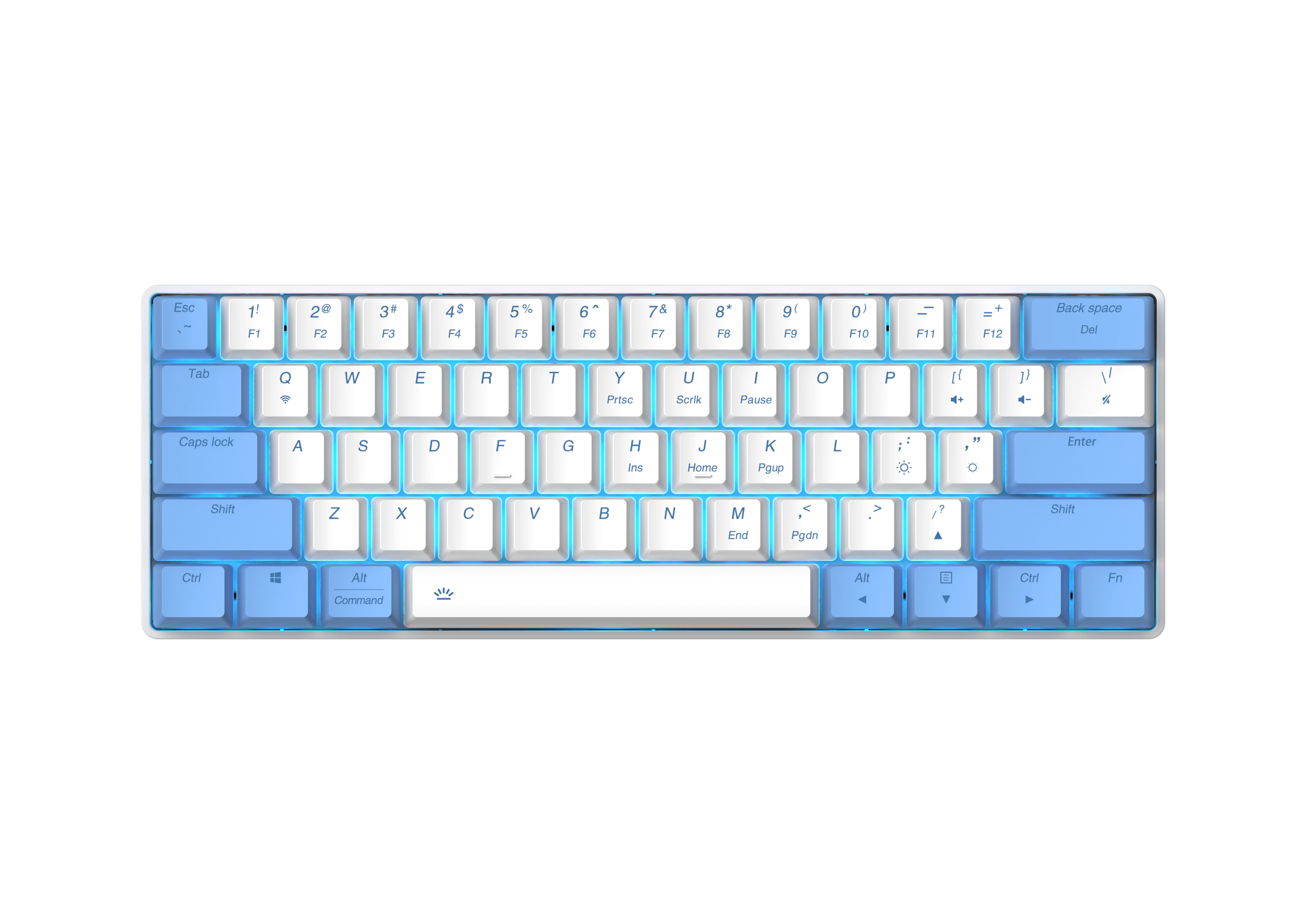 TK599 mechanical keyboard with 61 keys